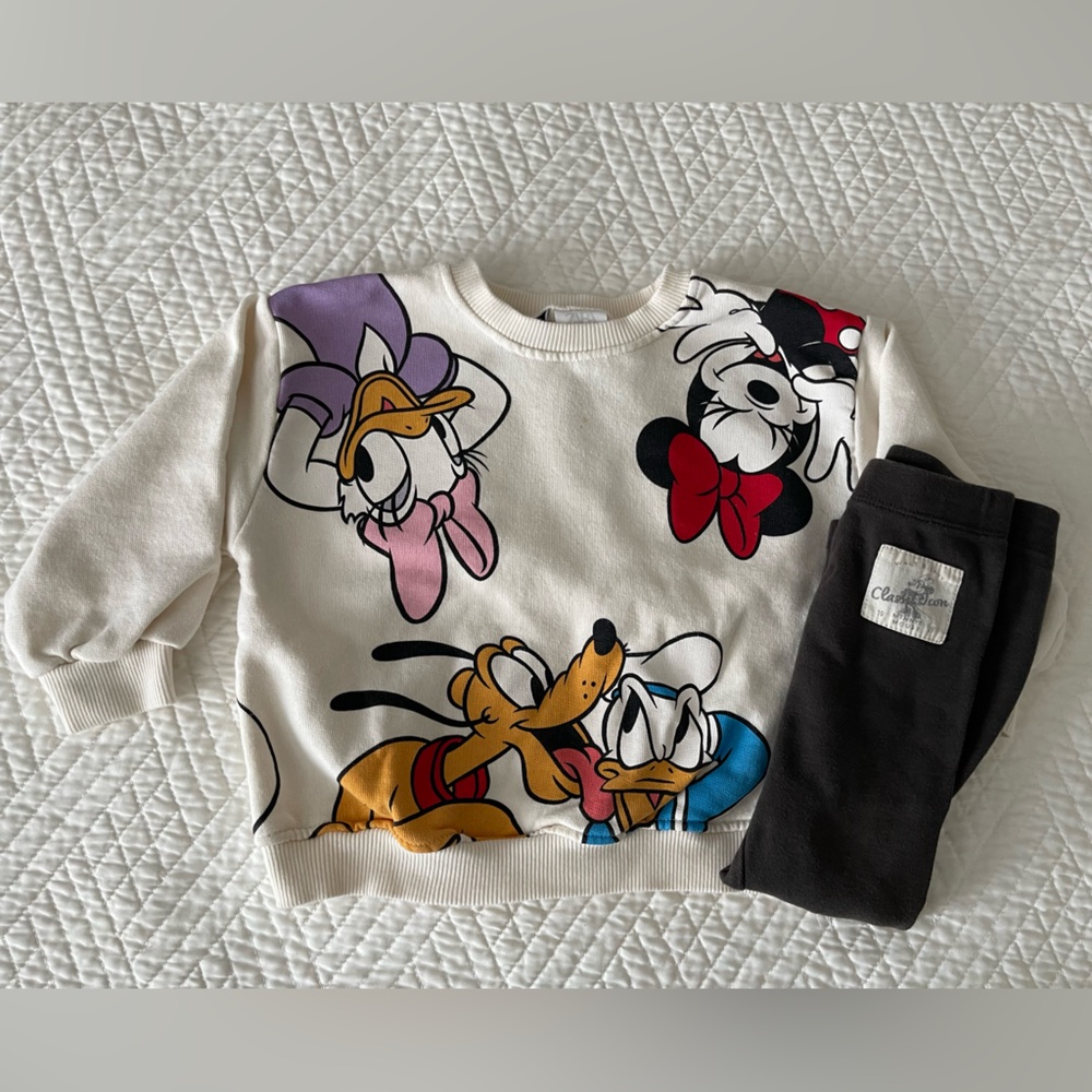 Zara Kids Cartoon Print Set